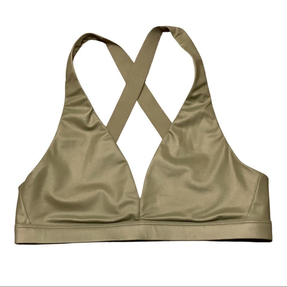 Victoria Sport Light Olive Green Bra • Medium
